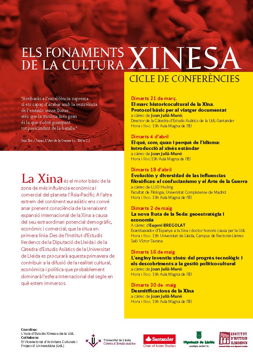 Cicle de conferències__ ELS FONAMENTS DE LA CULTURA XINESA